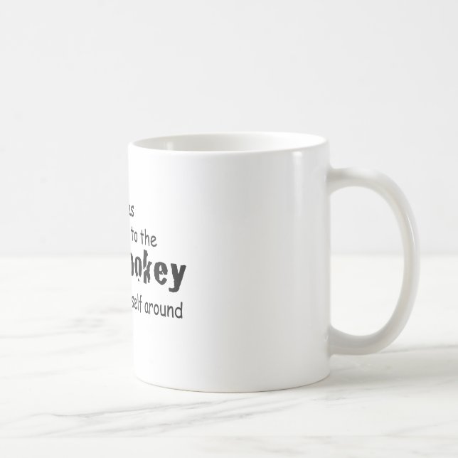 Ich wurde dem Hokey Pokey Typografy Zitat zugeschr Kaffeetasse (Rechts)