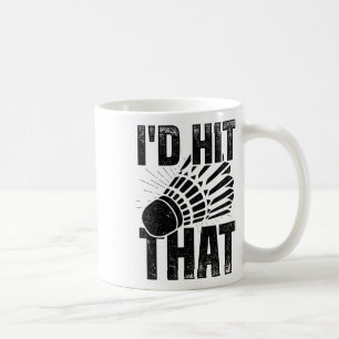 Ich würde den Badminton Shuttle Badminton Player S Kaffeetasse