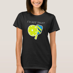Ich würde den Paddle-Ball-Paddel-Paddel-Ball-Sport T-Shirt