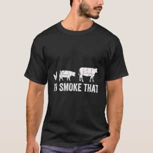 Ich würde den Spaß Grillen rauchen Koch T-Shirt