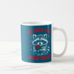 Ich würde dich gegenüber Müll lustigem Valentinsta Kaffeetasse