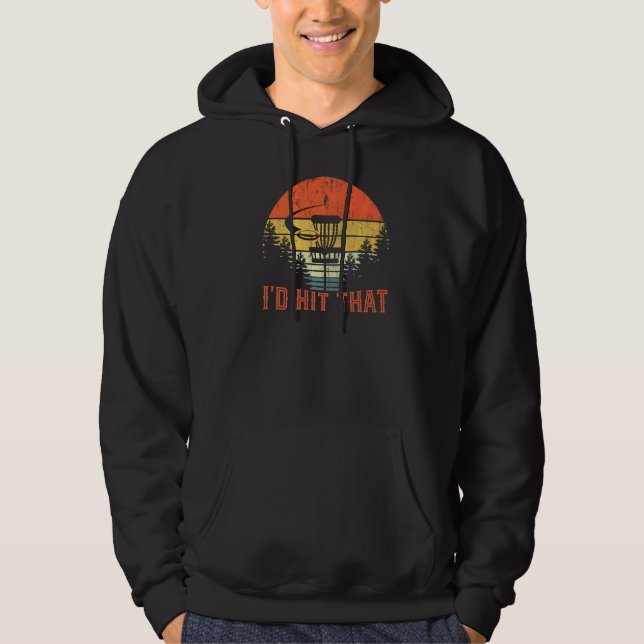 Ich würde diese Disk Golf Retro Frisbee Disk Sport Hoodie (Vorderseite)