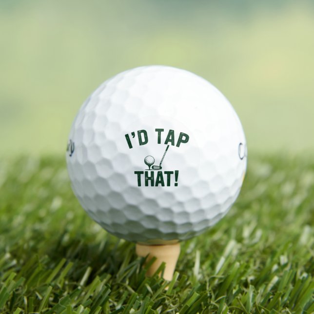 Ich würde diese lustigen Golf-Sarkasmus-Sprüche Go Golfball (Insitu T-Shirt)