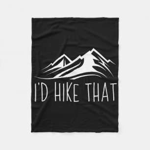 Ich würde diesen Berg wandern Wandern Camping Fleecedecke