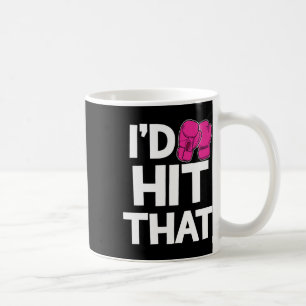 Ich würde diesen Kickboxen Boxen Lustige rosa Hand Kaffeetasse