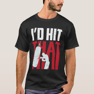 Ich würde diesen lustigen Box-Kickbox-Geschenk tre T-Shirt