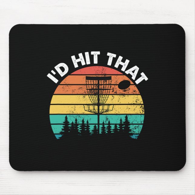 Ich würde diesen lustigen Disc-Golf-Frisbee Disc-G Mousepad (Vorne)