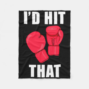 Ich würde diesen lustigen Spruch Kickboxen Männer Fleecedecke