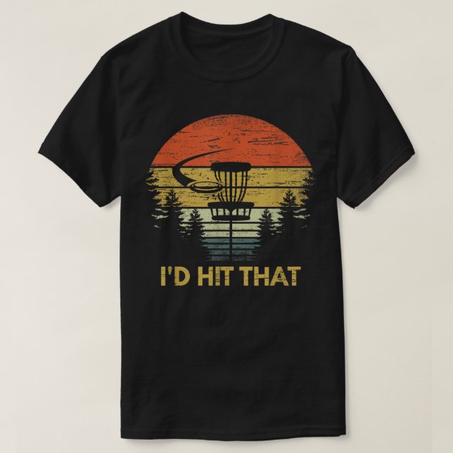 Ich würde dieses lustige Golf Frisbee Golfgeschenk T-Shirt (Design vorne)