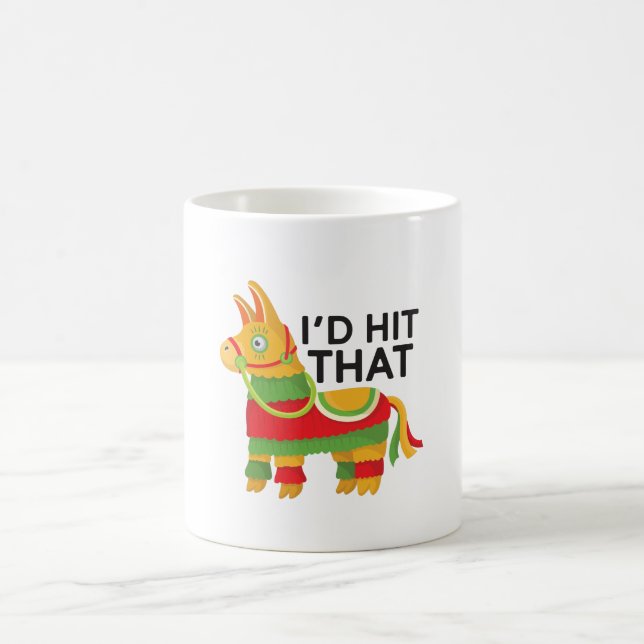 Ich würde dieses Party-Geschenk Pinata lustige Kaffeetasse (Mittel)