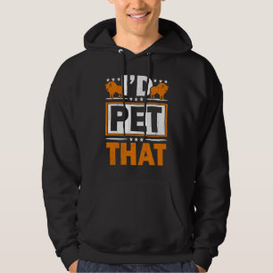 Ich würde dieses Wildtier streicheln Bull Bison B Hoodie