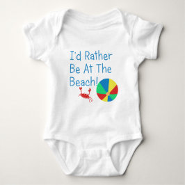 Ich würde eher am Strand sein Baby Strampler