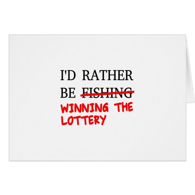 Ich würde eher angeln... Der Lotteriegewinn (Vorderseite (Horizontal))