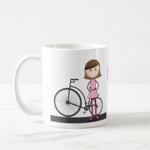 Ich würde eher auf meinem Fahrrad sein! Kaffeetasse
