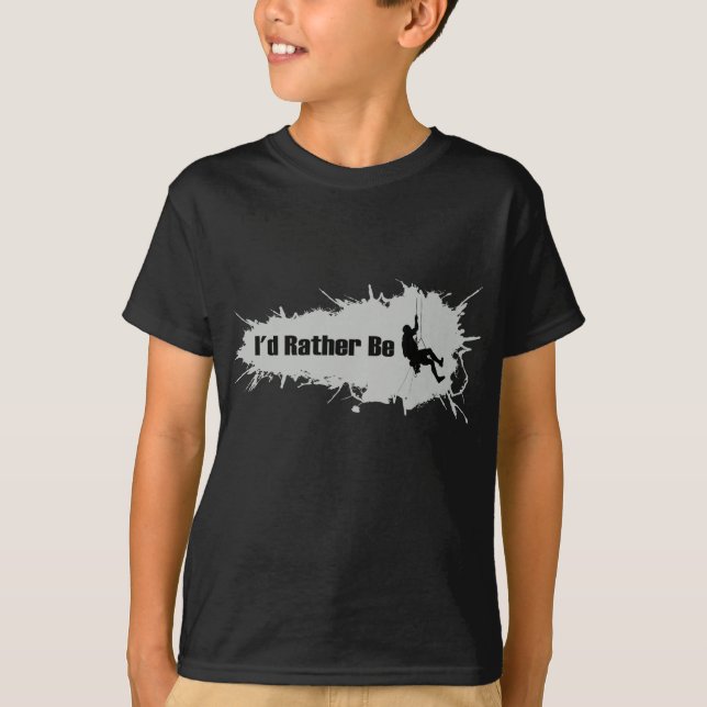 Ich würde eher Bergsteigen 1 sein T-Shirt (Vorderseite)