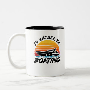 Ich würde eher Boot Captain Yachting Yacht fahren Zweifarbige Tasse