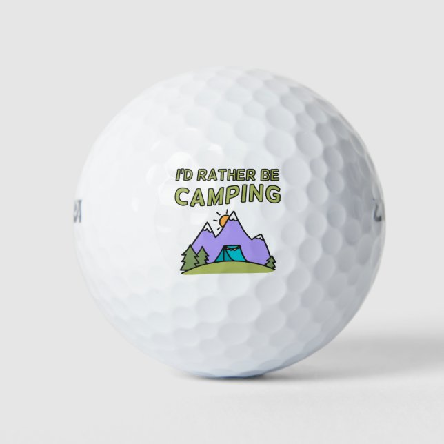 Ich würde eher Camping sein Golfball (Vorderseite)