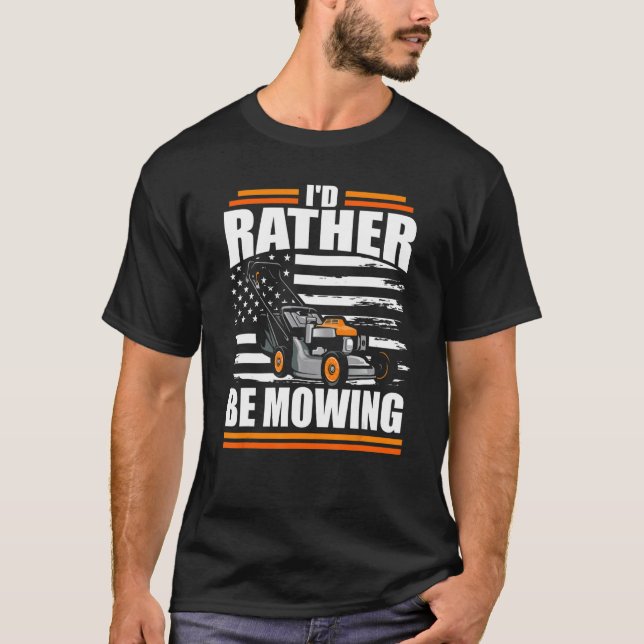 Ich würde eher den amerikanischen Vater der Rasenm T-Shirt (Vorderseite)