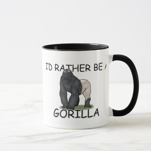Ich würde eher ein Gorilla sein Tasse (Rechts)