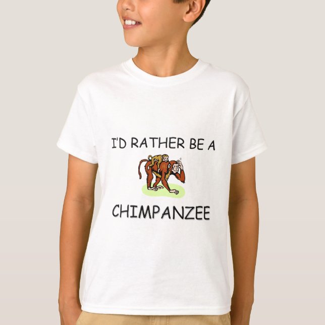 Ich würde eher ein Schimpanse sein T-Shirt (Vorderseite)