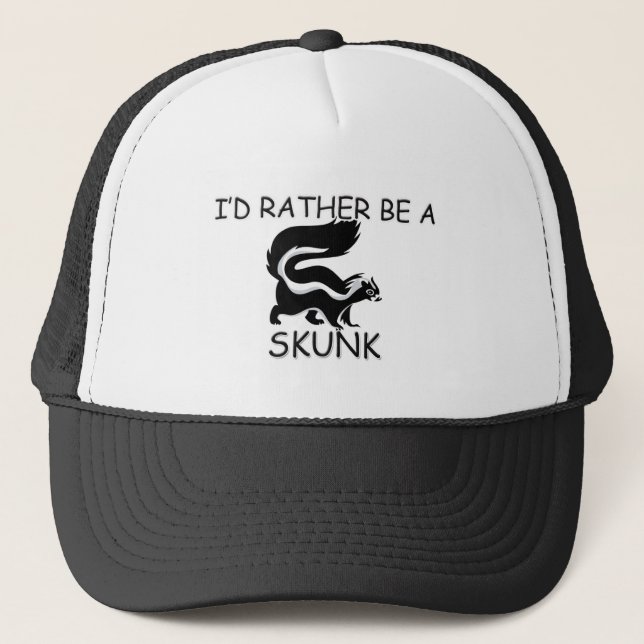 Ich würde eher ein Stinktier sein Truckerkappe (Vorderseite)