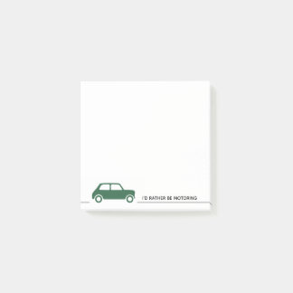 Ich würde eher fahren - Mini Cooper - Grün Post-it Klebezettel