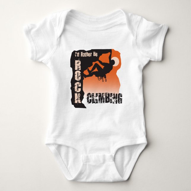 Ich würde eher Felsen-KletternTypen sein Baby Strampler (Vorderseite)