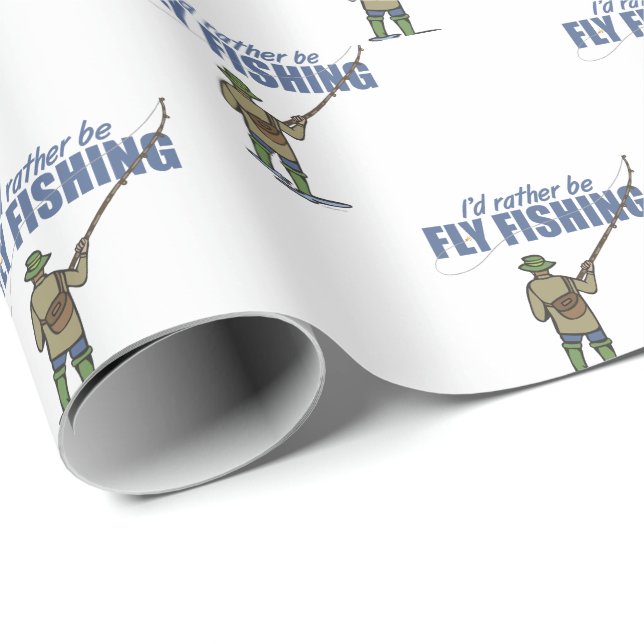 Ich würde eher Fischfang betreiben Geschenkpapier (Rolleneckpunkt)