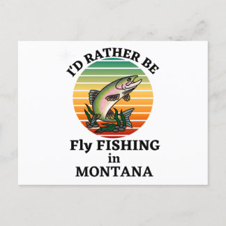 Ich würde eher Fliegenfischen in Montana. Outdoors Postkarte