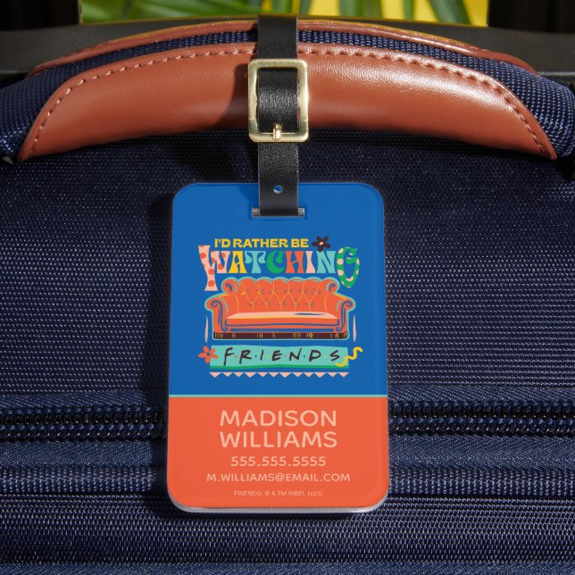 Ich würde eher FRIENDS™ Vibrant Grapic beobachten Gepäckanhänger (Vorderseite Insitu 2)