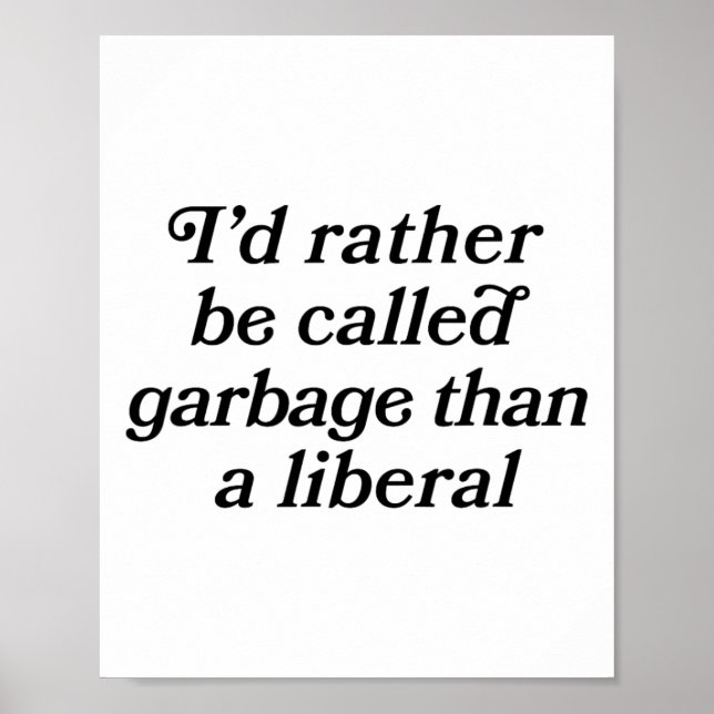 Ich würde eher Garge als ein liberales Skript F ge Poster (Vorne)
