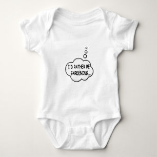 Ich würde eher Gartenarbeit machen Baby Strampler