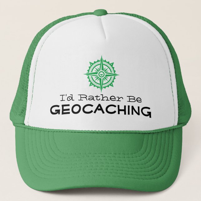 Ich würde eher Geocaching Compass FTF Geschenkswag Truckerkappe (Vorderseite)