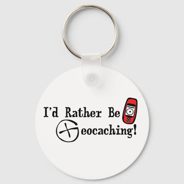 Ich würde eher Geocaching machen! Schlüsselanhänger (Vorderseite)