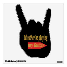 Ich würde eher Gitarre spielen - schwarzer Hinterg