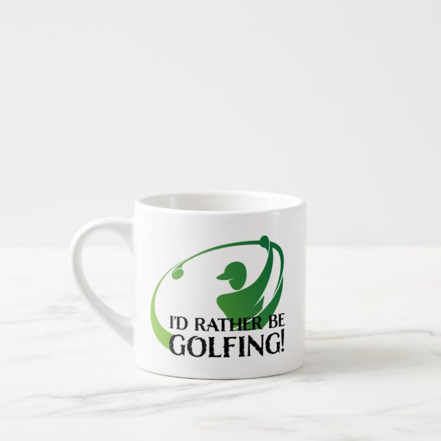 Ich würde eher Golf Golfspieler Golf Modernes Ange Espressotasse (Links)