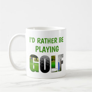 Ich würde eher Golf spielen lustigen Humorgolfer Kaffeetasse