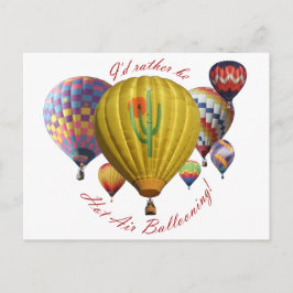 Ich würde eher heiße Luft Ballooning!! Postkarte