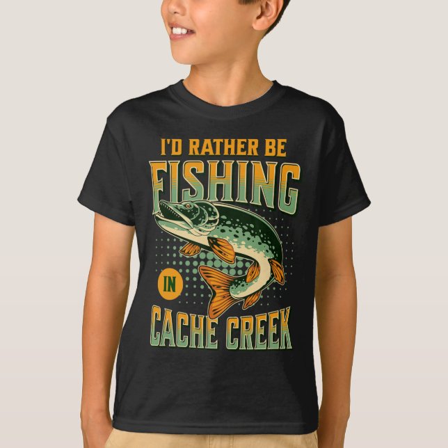 Ich würde eher im Cache-Bach fischen T-Shirt (Vorderseite)
