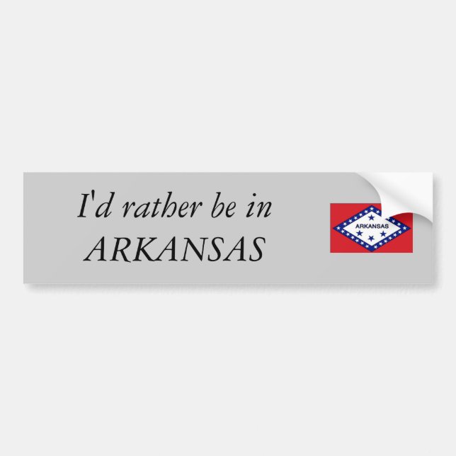 Ich würde eher in ARKANSAS sein Autoaufkleber (Vorne)