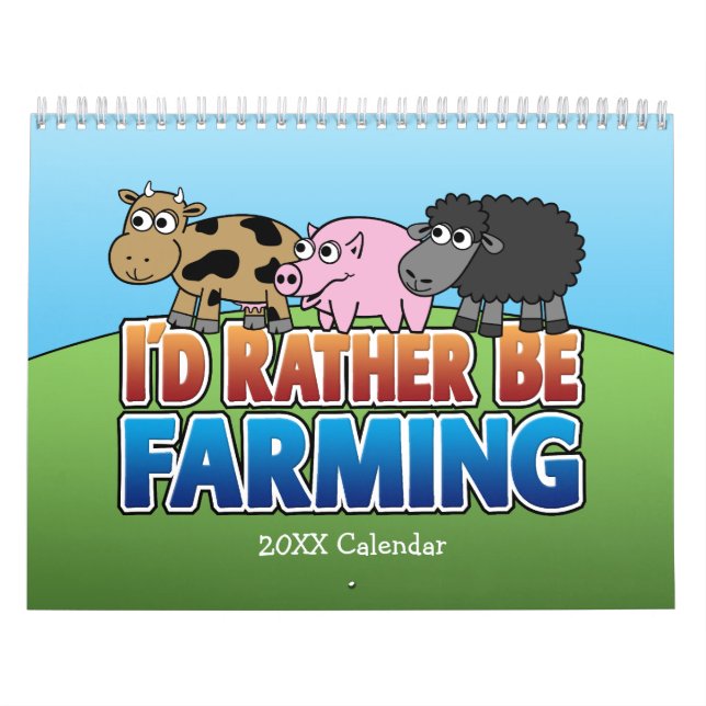 Ich würde eher in der Landwirtschaft leben - niedl Kalender (Titelbild)