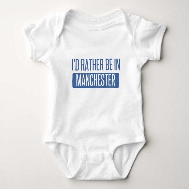 Ich würde eher in Manchester sein Baby Strampler (Vorderseite)