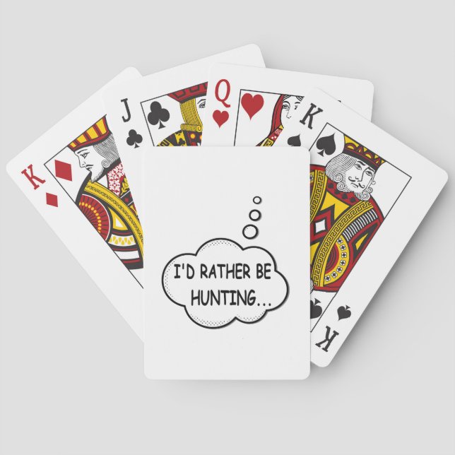 Ich würde eher jagen spielkarten (Rückseite)