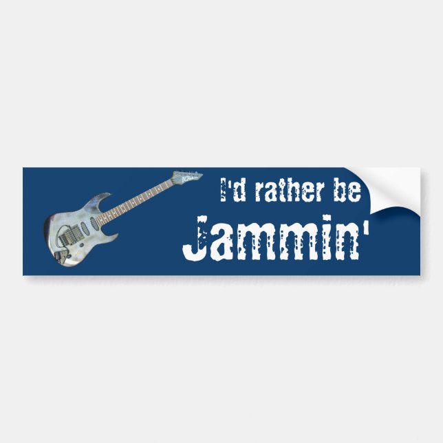 Ich würde eher Jammin sein Autoaufkleber (Vorne)