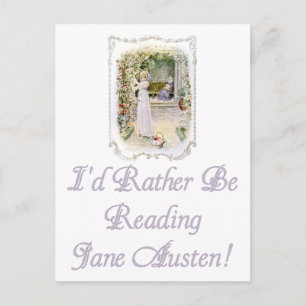 Ich würde eher Jane Austen Postcard lesen Postkarte