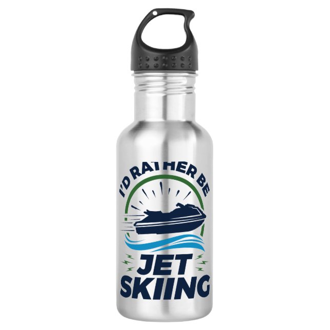Ich würde eher Jet Ski fahren Edelstahlflasche (Vorderseite)