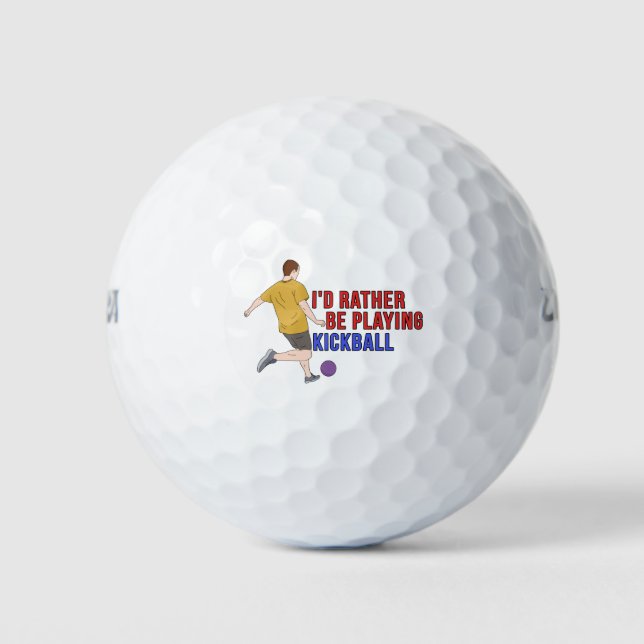 Ich würde eher KickBall spielen Golfball (Vorderseite)
