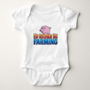 Ich würde eher Landwirtschaft betreiben! (virtuell Baby Strampler