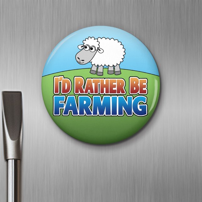 Ich würde eher Landwirtschaft betreiben! (Virtuell Magnet (Funny Farming Magnet)