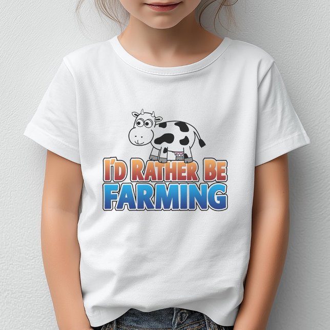 Ich würde eher Landwirtschaft betreiben! (Virtuell T-Shirt (I'd Rather Be Farming)